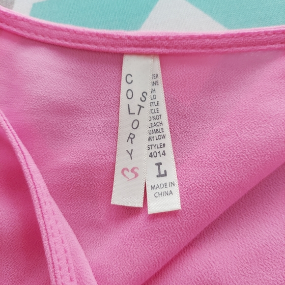 Color Story Color  Block Top - Picture 4 of 6